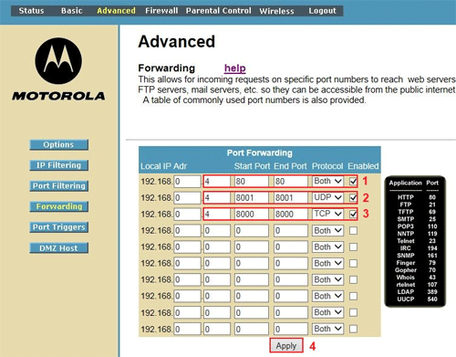 Router Advanced Configuration